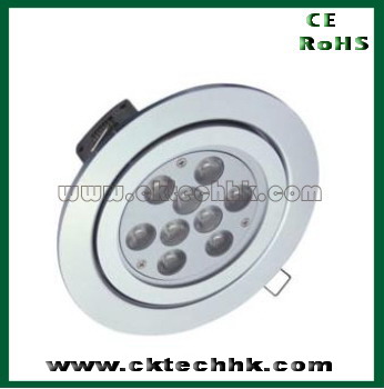 High power LED dimmable light 9*1W