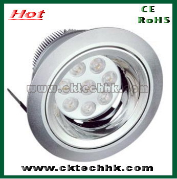 High power LED dimmable downlight 8*1W/8*3W