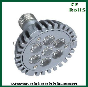 High power LED light bulb 7x1W, E27